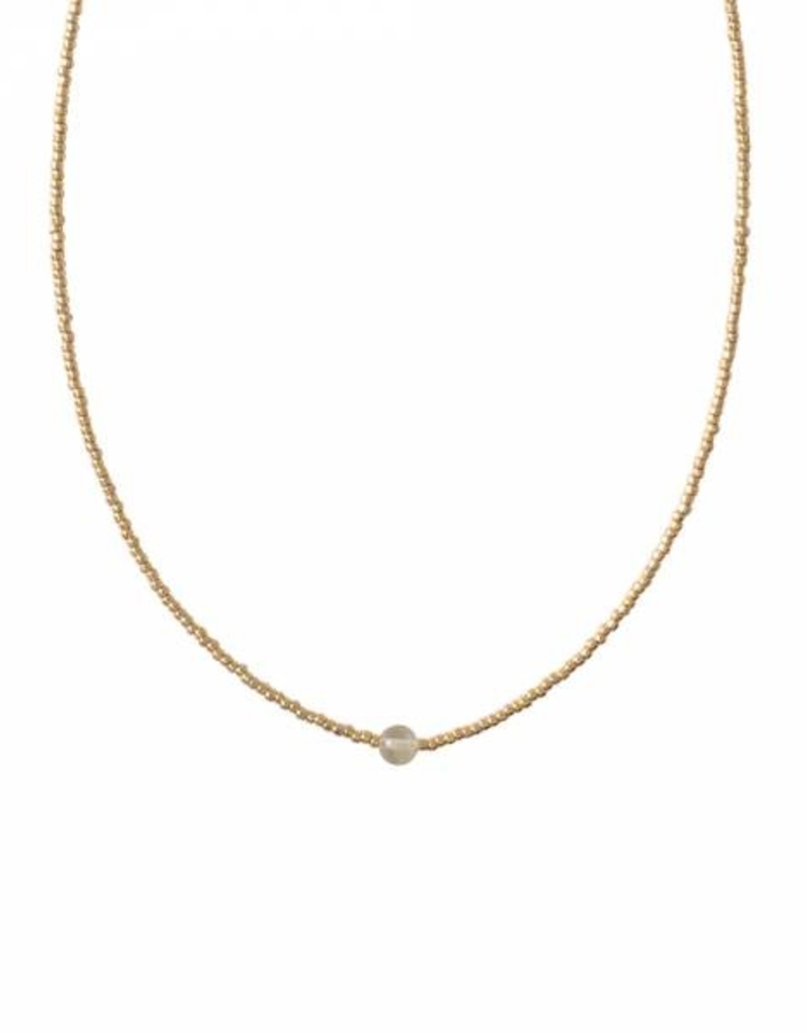 A Beautiful Story necklace 'Flora' gold