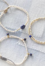 A Beautiful Story bracelet 'Friendship' gold - lapis lazuli