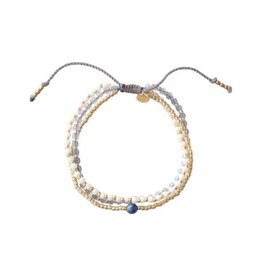 A Beautiful Story bracelet 'Loyal' gold - lapis lazuli