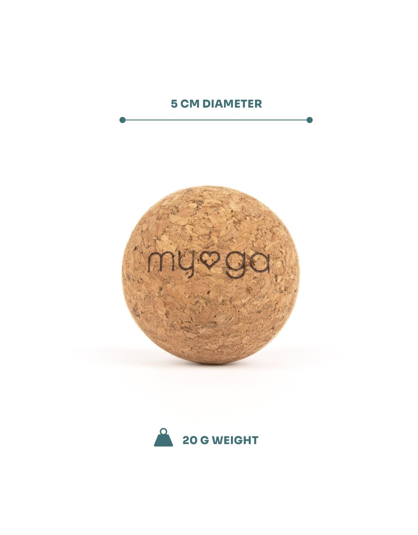 Myga kurk massagebal - 5 cm