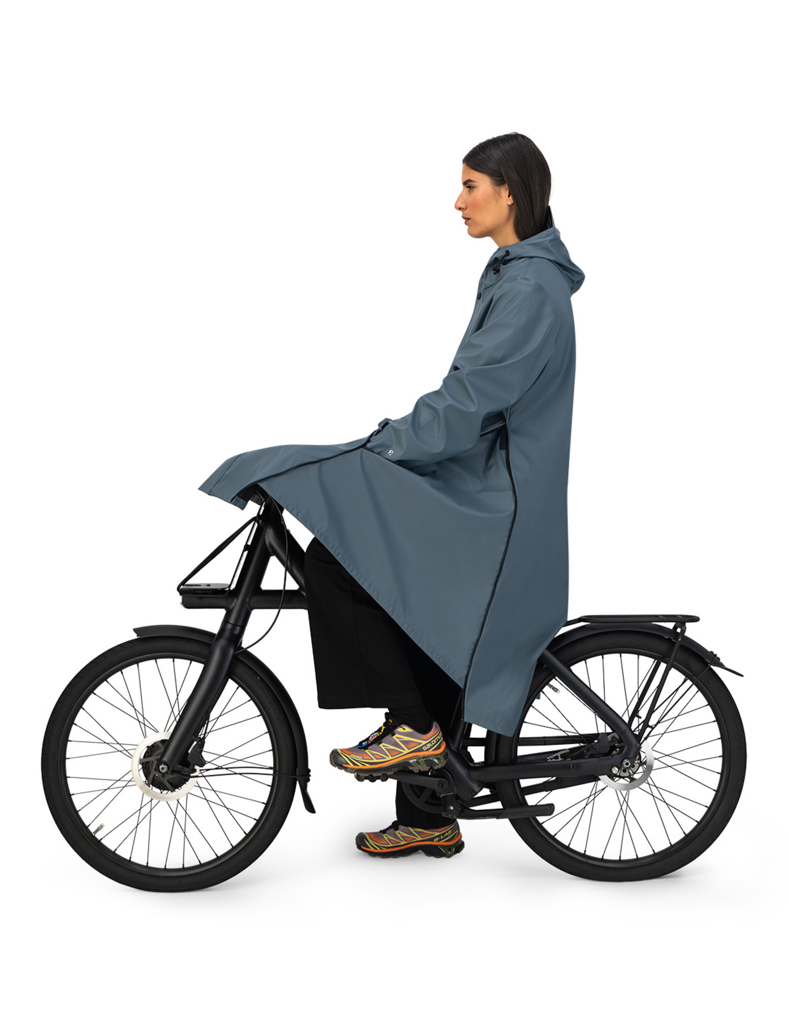 Maium raincoat / poncho 'Original'  - blue grey