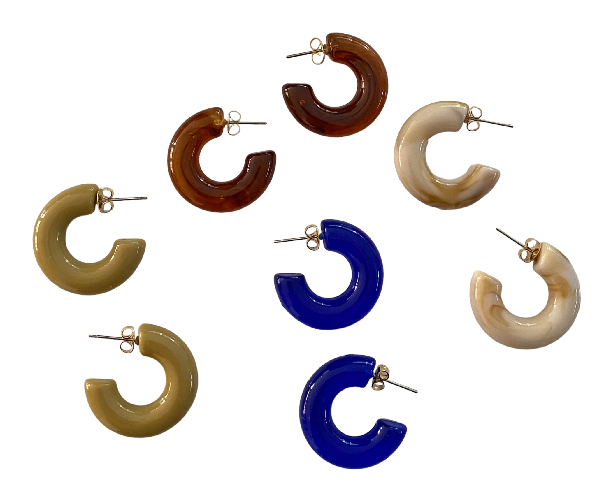 ByBjor Copy of oorbellen 'Rainbow' - cream