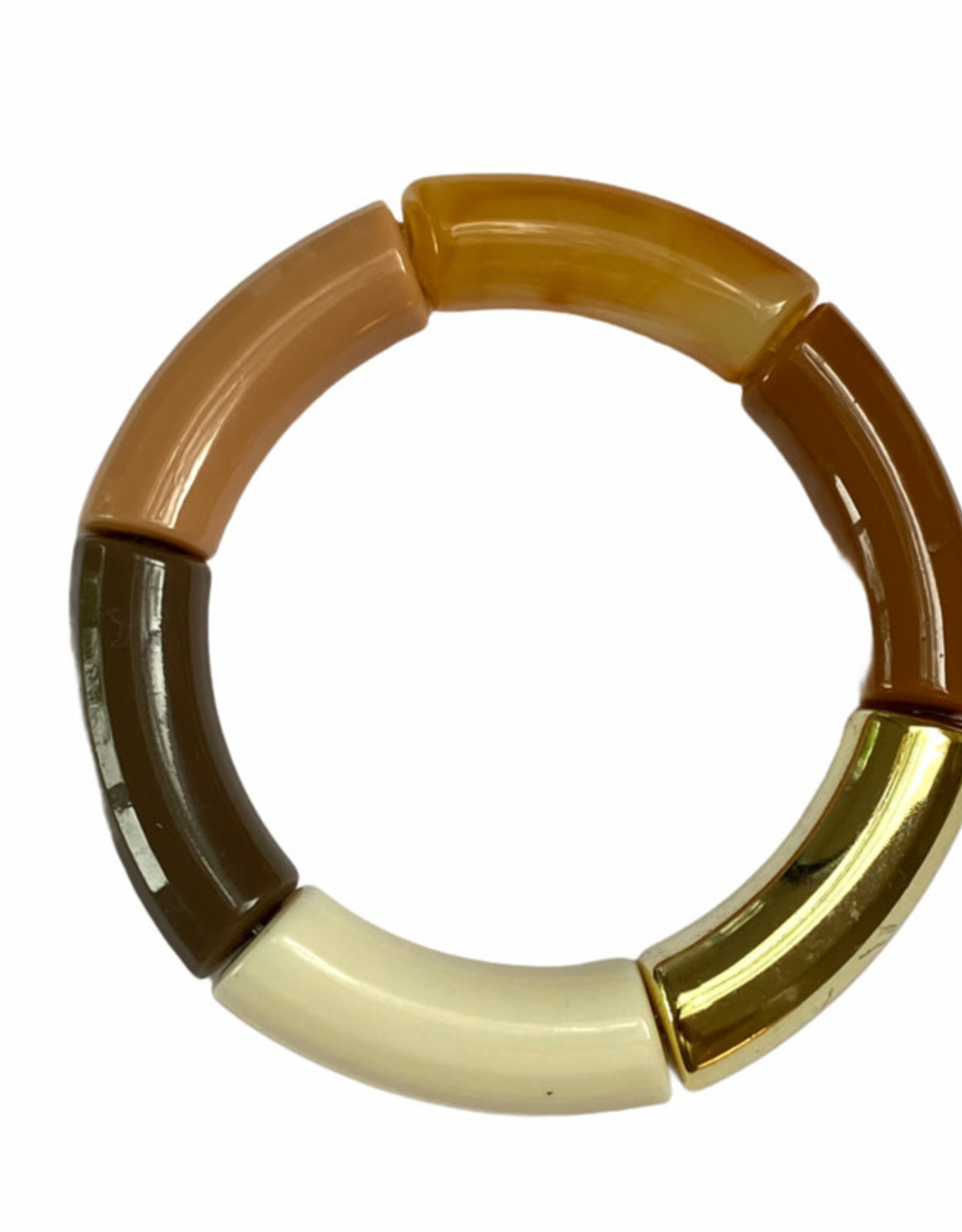 ByBjor armband 'Rainbow' - gold / natural