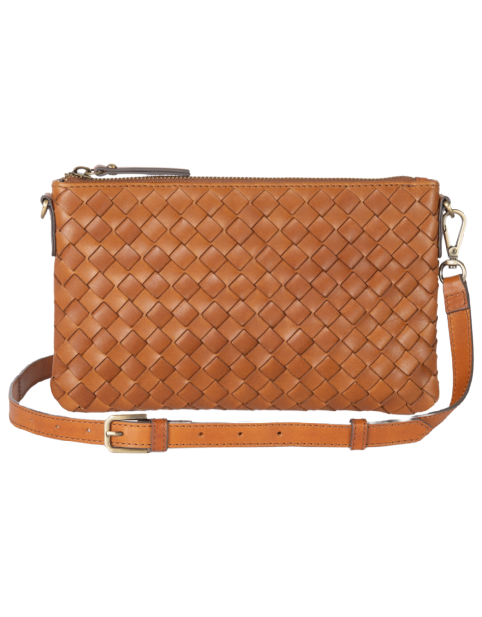 OMyBag tas 'Lexi' woven leer - cognac