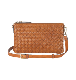 OMyBag bag 'Lexi' woven leather - cognac