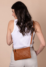OMyBag bag 'Lexi' woven leather - cognac