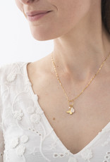 A Beautiful Story Necklace 'Pleasant' gold - rose quartz