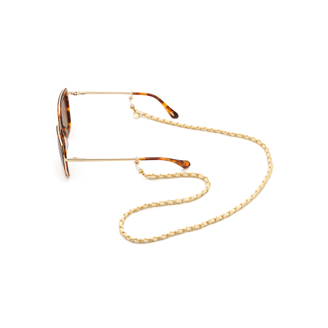 IKKI brillenketting 'Sedna' - goud / wit