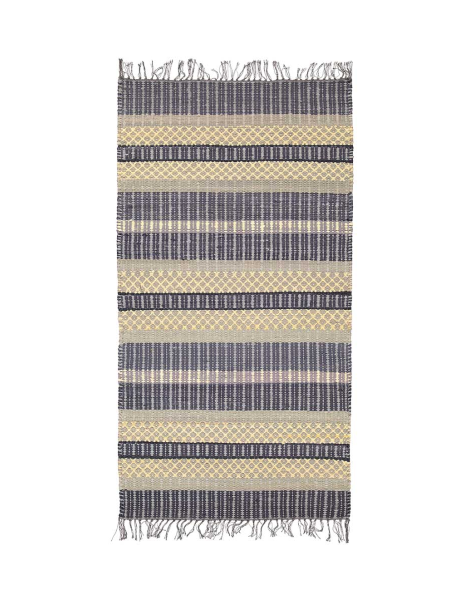 Finarte rug 'Birgitta' grey - cotton