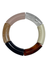 ByBjor Copy of armband 'Rainbow' - kobalt / brown
