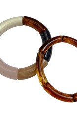 ByBjor armband 'Rainbow' - black / brown