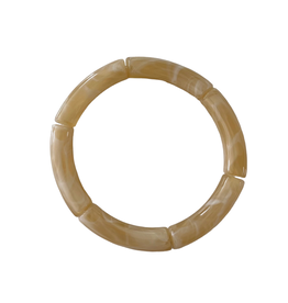 ByBjor armband 'Rainbow' - creamy marble