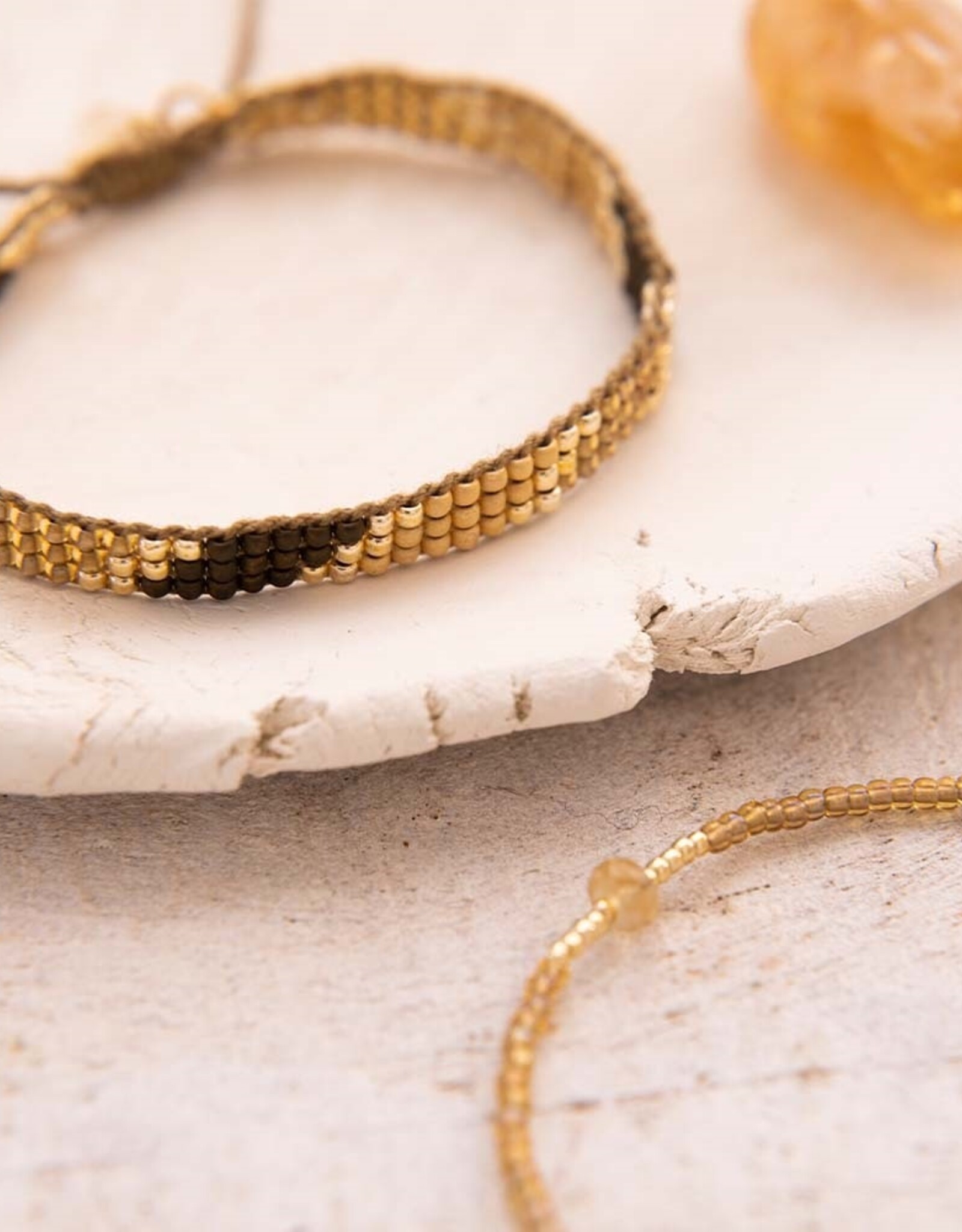 A Beautiful Story Commitment Citrine Gold Colored Bracelet