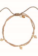 A Beautiful Story Honor Citrine Gold Colored Bracelet