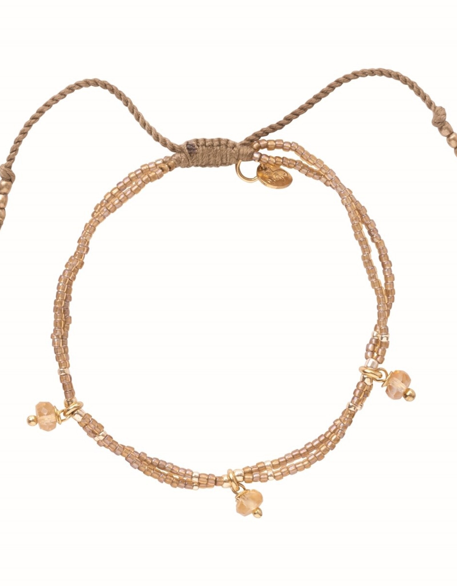 A Beautiful Story Honor Citrine Gold Colored Bracelet