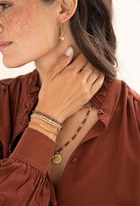 A Beautiful Story armband 'Beloved' - citrien