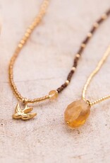 A Beautiful Story Necklace 'Calm' - Citrine