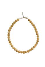 ByBjor ketting  'Chunky Jade' - beige