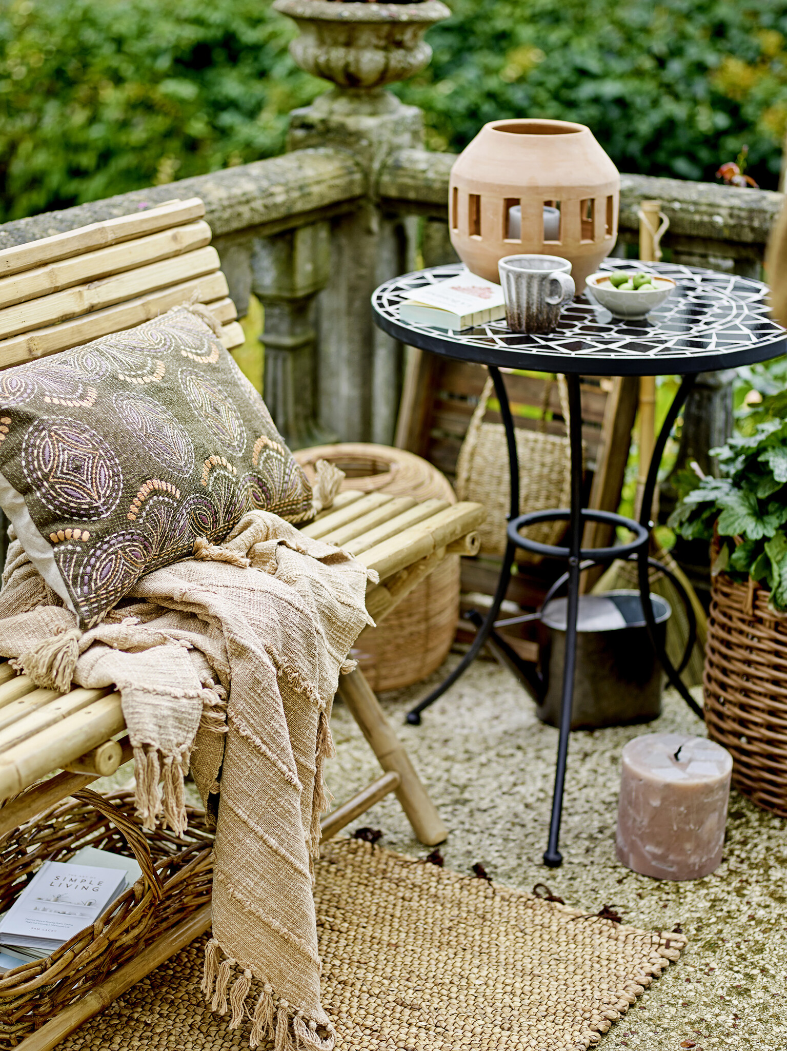 Bloomingville plaid 'Pisa' 150 x 130cm - katoen