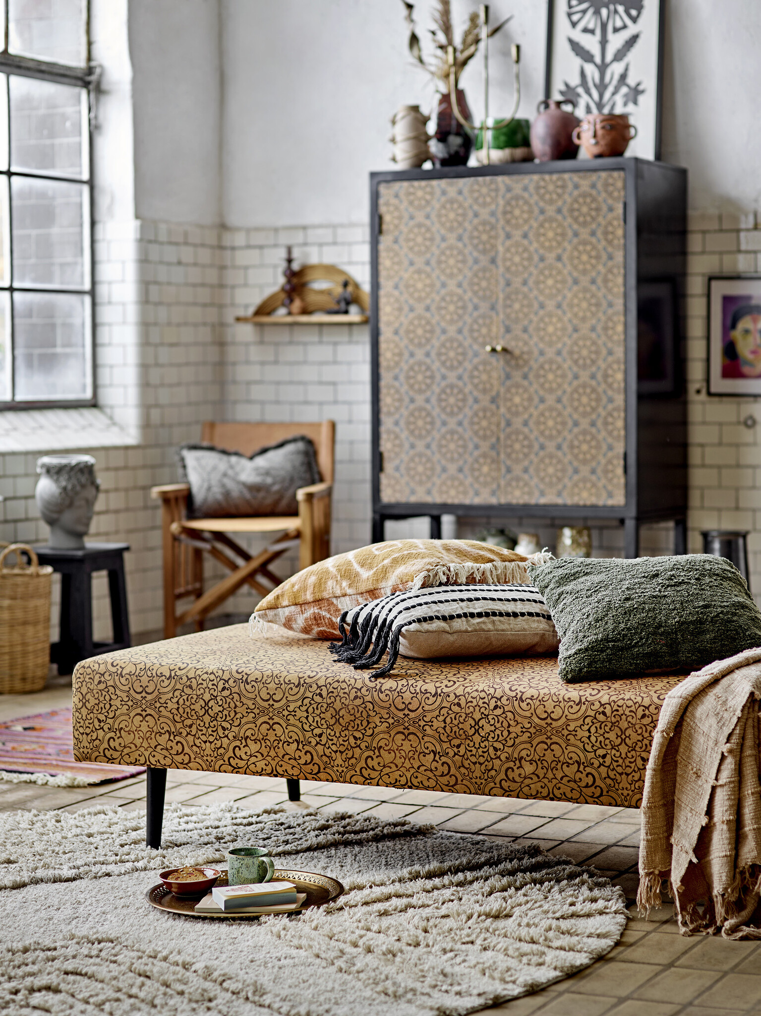 Bloomingville plaid 'Pisa' 150 x 130cm - katoen