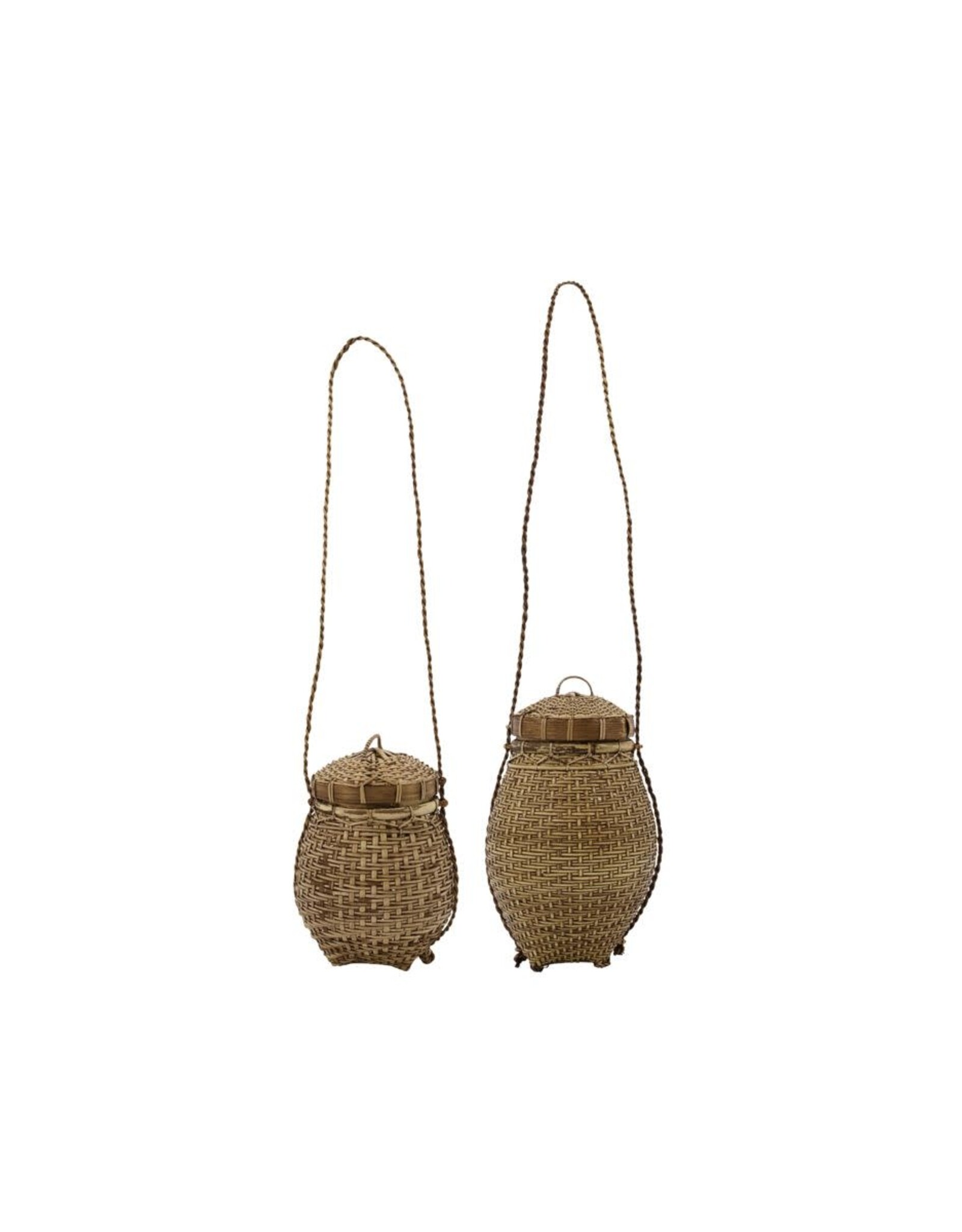 House Doctor hanging baskets 'Bali' - bamboo / rattan