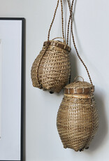 House Doctor hanging baskets 'Bali' - bamboo / rattan