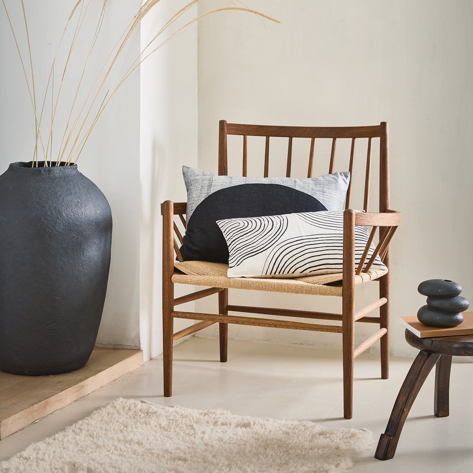 Urban Nature Culture kussen 'Damari' - zijde