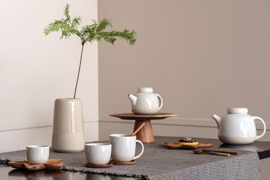 Kinta theepot 'Soft' S - aardewerk