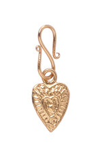 A Beautiful Story Vintage Heart Small Charm Gold Plated