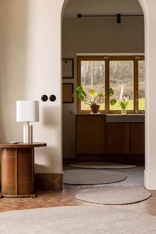 Mushkane rug 'Pebble' XL  felt - stone