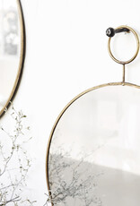 House Doctor mirror 'The Loop' - brass