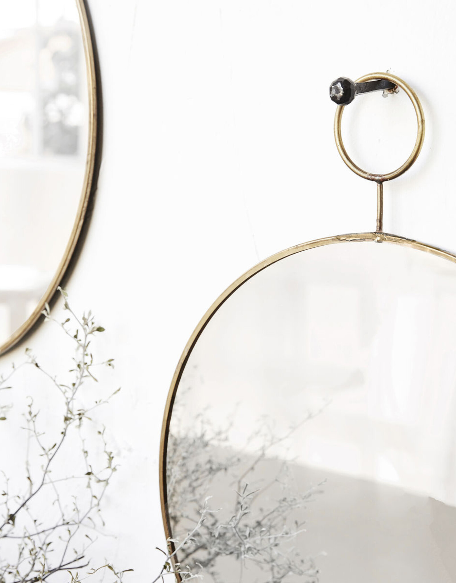 House Doctor mirror 'The Loop' - brass