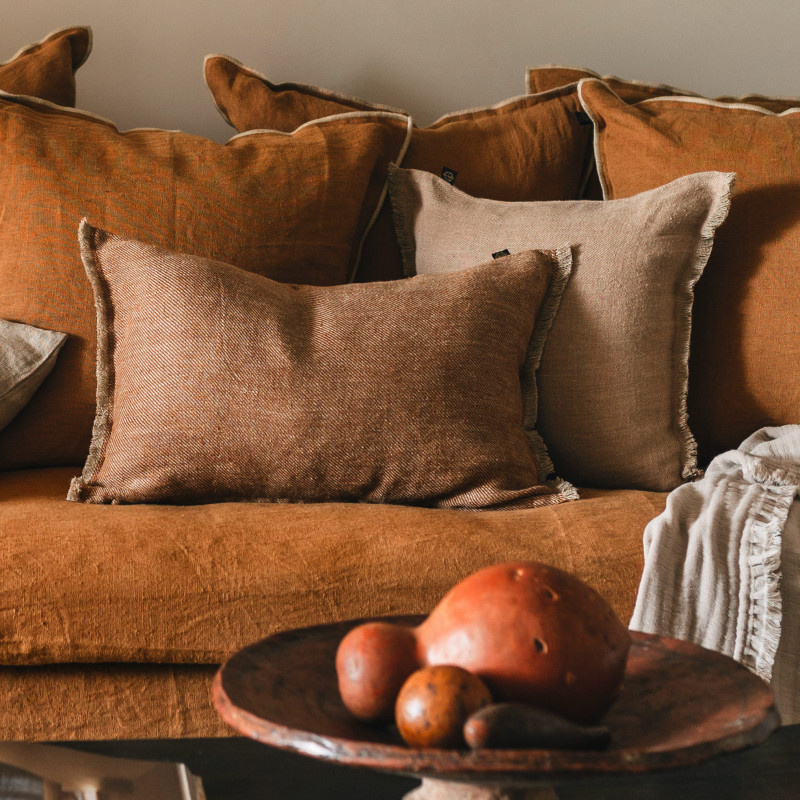 Haomy kussenhoes 'Cuba' - linnen