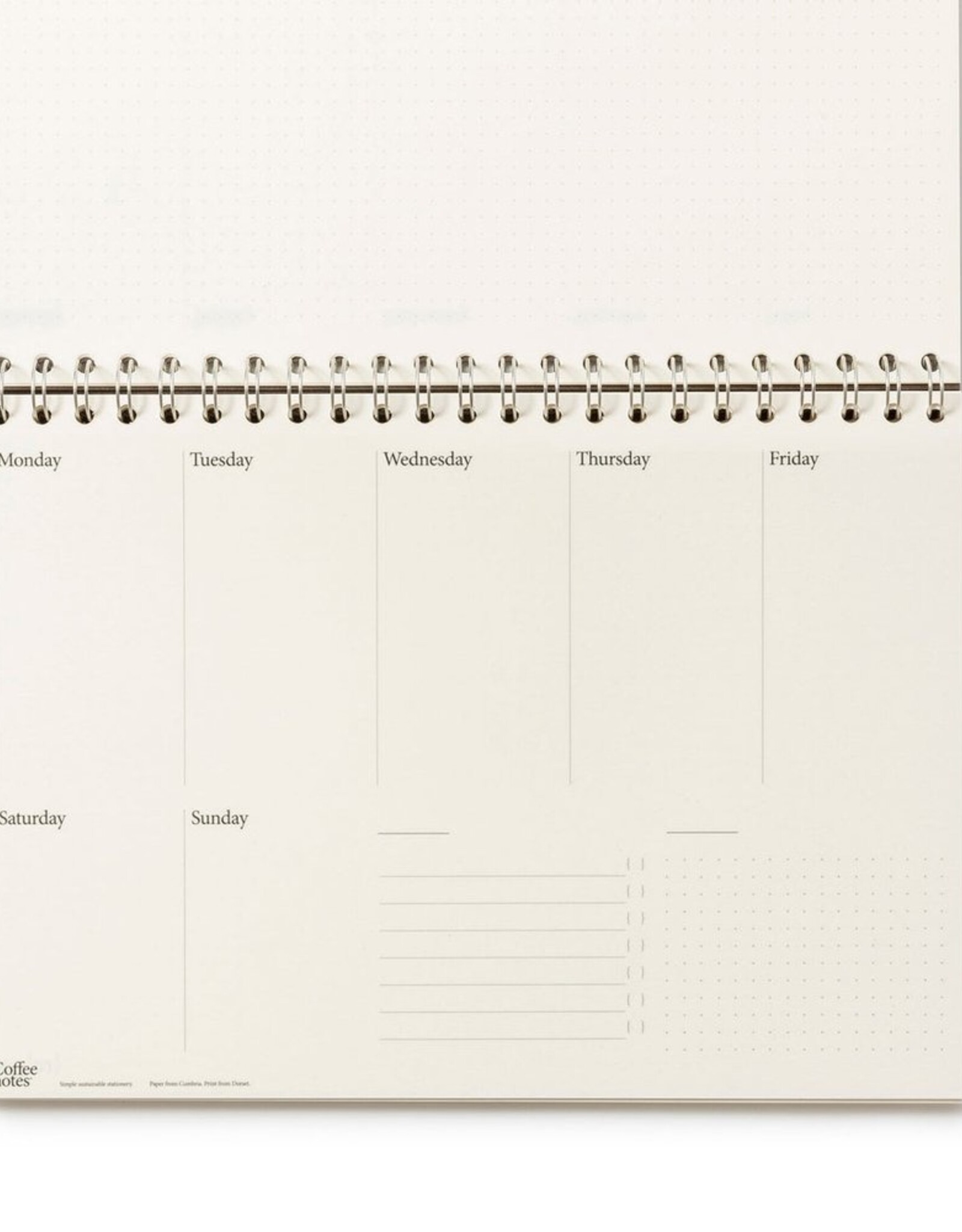 Coffee Notes planner 'Weekly'