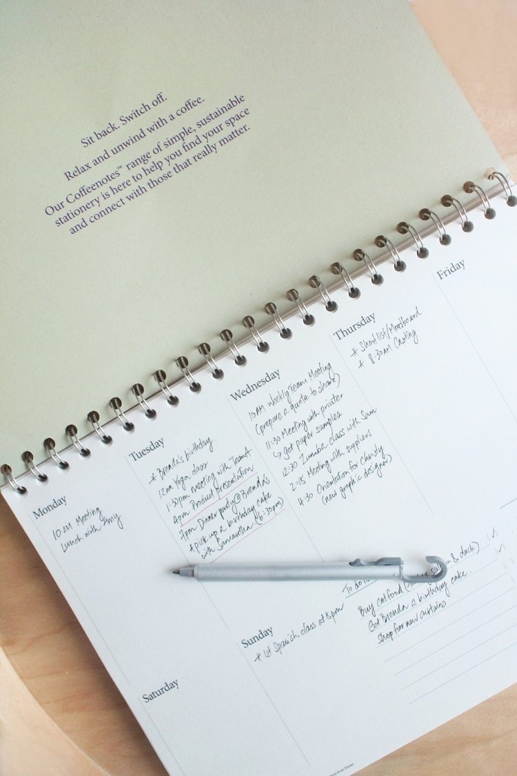 Coffee Notes planner 'Weekly'