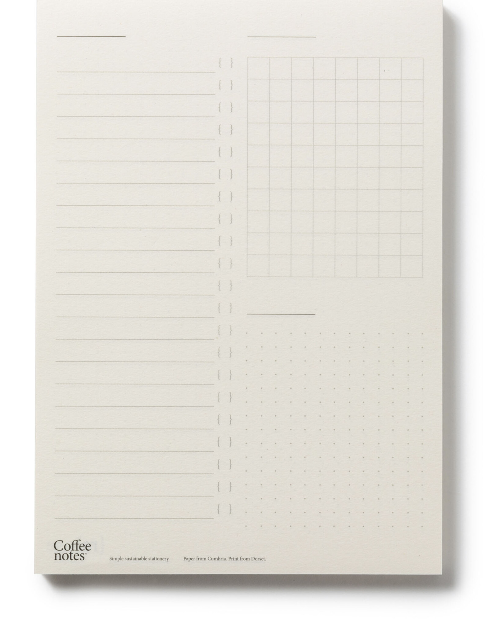Coffee Notes organizer pads