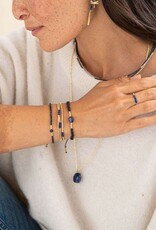 A Beautiful Story bracelet 'Emotion' gold - lapis lazuli