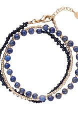 A Beautiful Story bracelet 'Beloved' - lapis lazuli