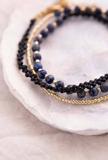 A Beautiful Story bracelet 'Beloved' - lapis lazuli