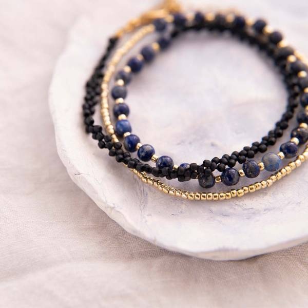 A Beautiful Story bracelet 'Beloved' - lapis lazuli
