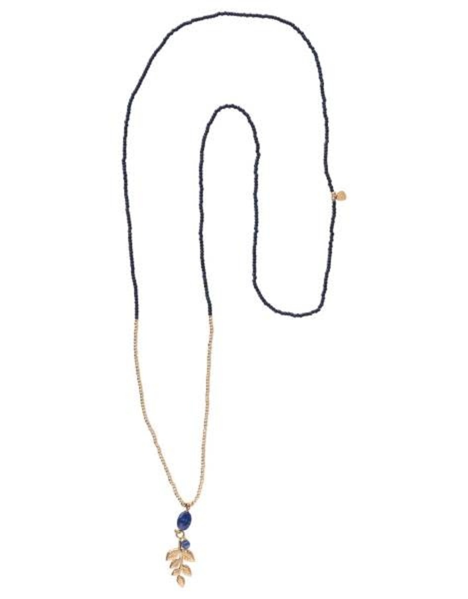 A Beautiful Story necklace 'Blessing' branch gold - lapis lazuli