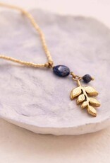 A Beautiful Story necklace 'Blessing' branch gold - lapis lazuli