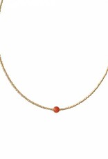 A Beautiful Story necklace 'Flora' gold