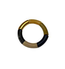 ByBjor armband 'Rainbow' - gold / beige