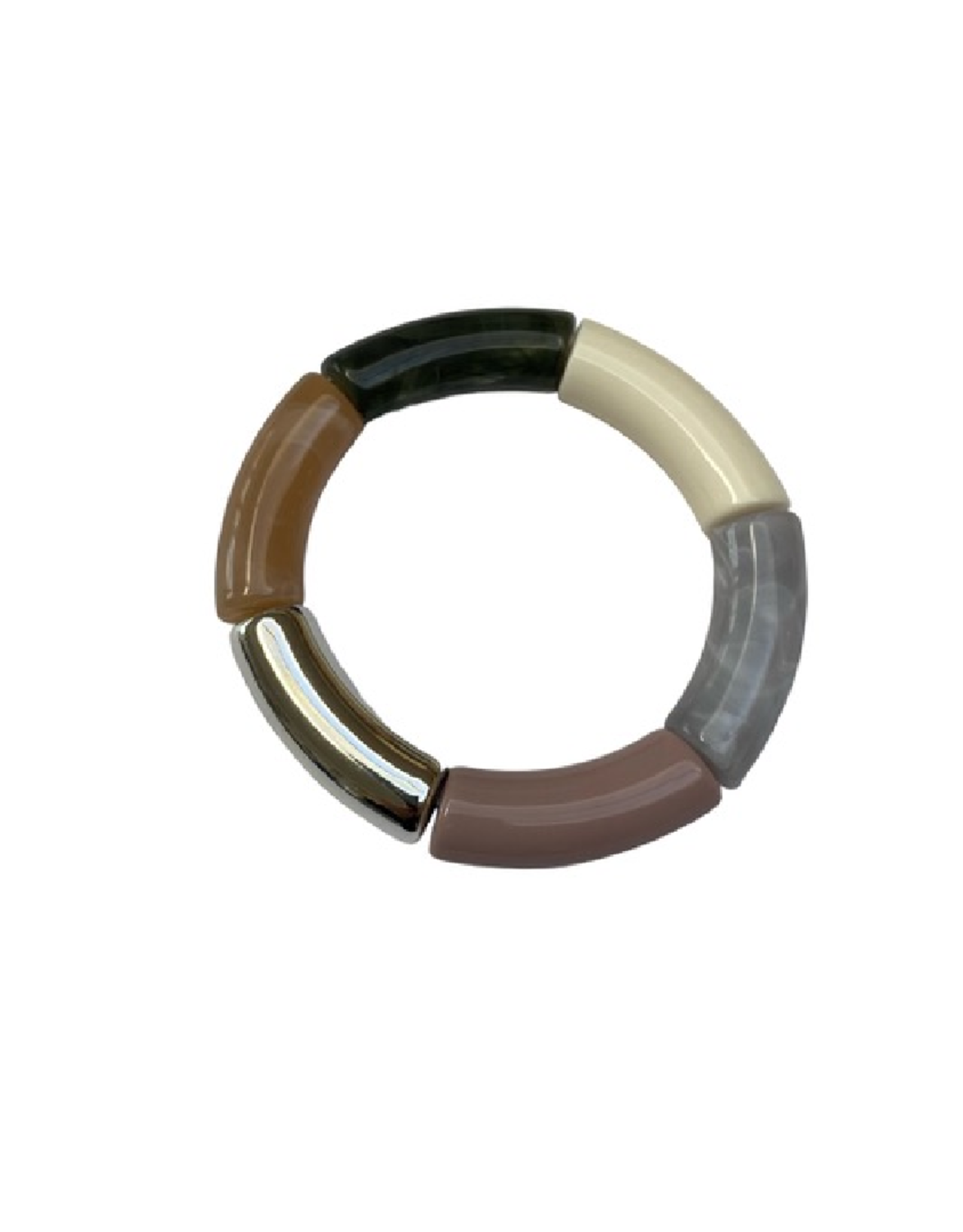ByBjor Copy of armband 'Rainbow' - gold / beige