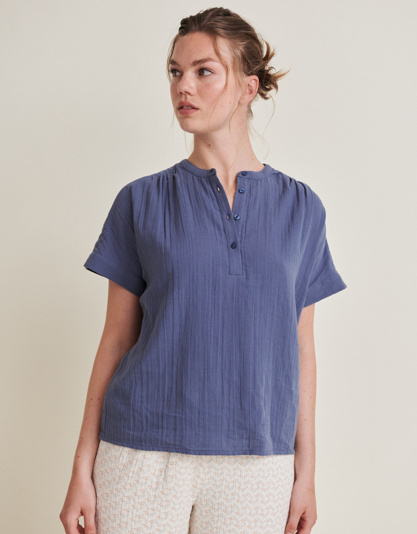Basic Apparel blouse 'Ember' - katoen