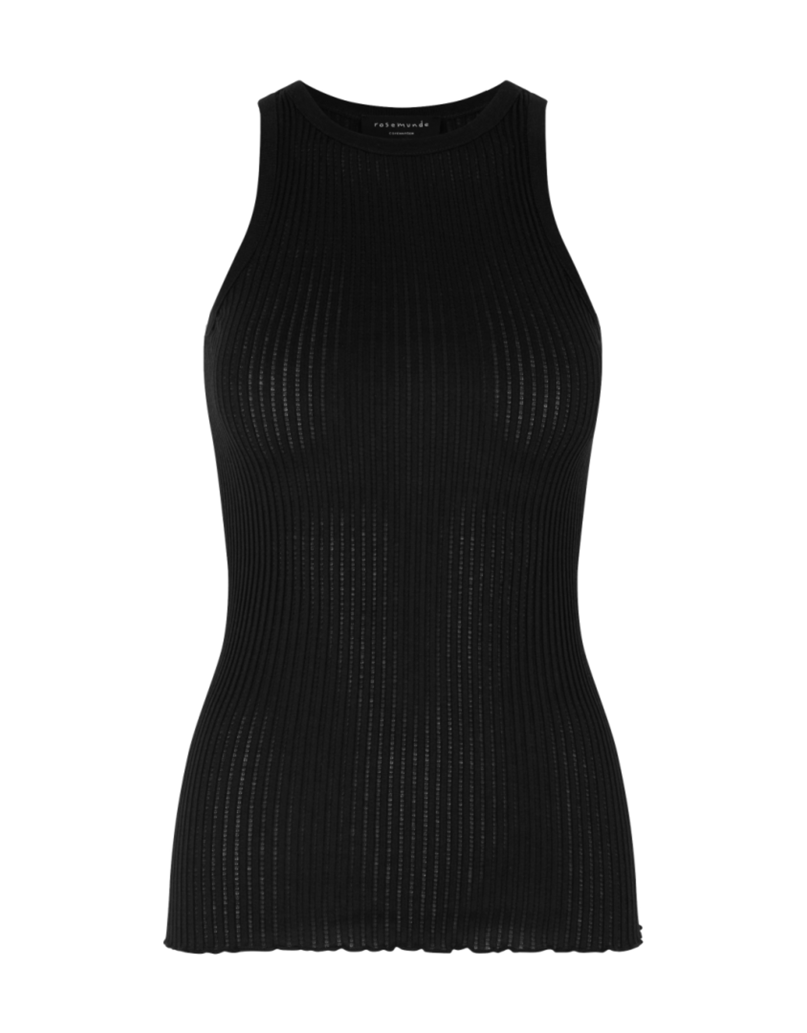 Rosemunde tanktop zijde - zwart