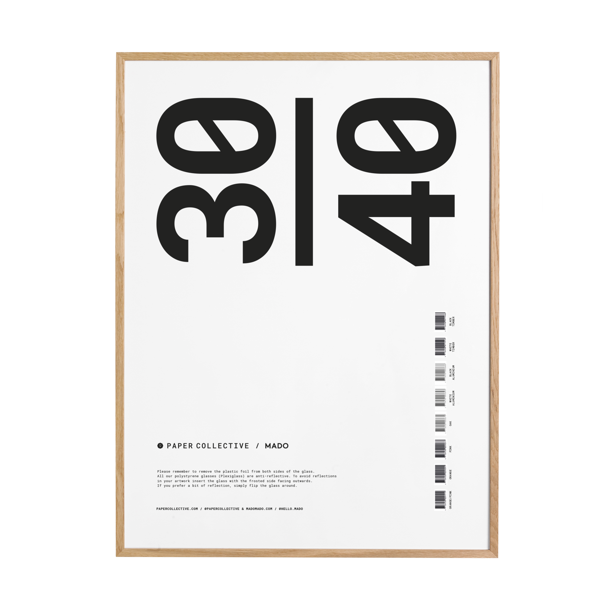 Paper Collective frame massief eiken