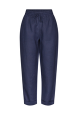 Rosemunde broek 'Timian'  linnen - navy