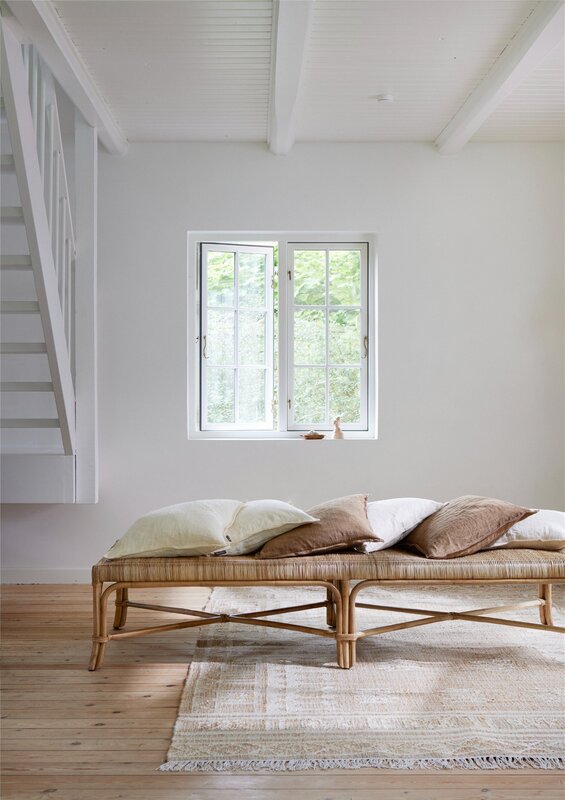Bungalow pillow case linen - 50 x 50 cm